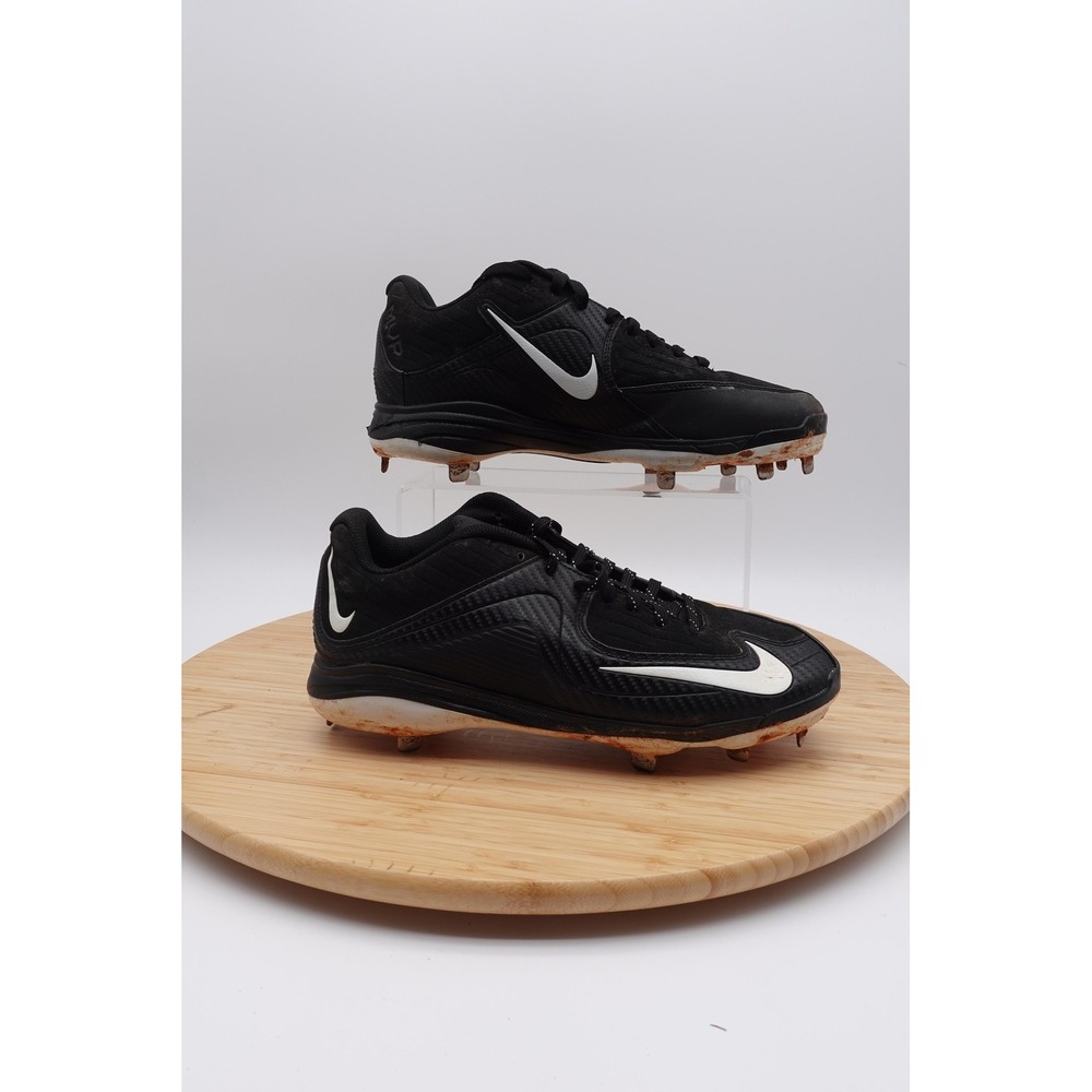 Nike MVP Mens Size 10.5 Black Baseball Cleats Metal Low Top Spikes 684687-010